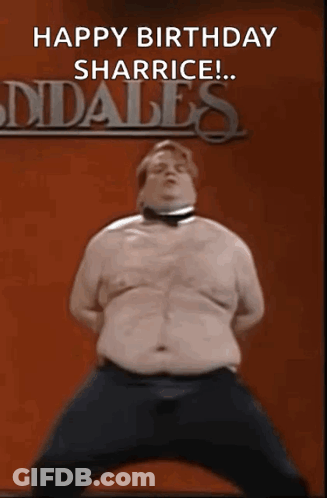 Dancing Man Happy Birthday Sharrice GIF