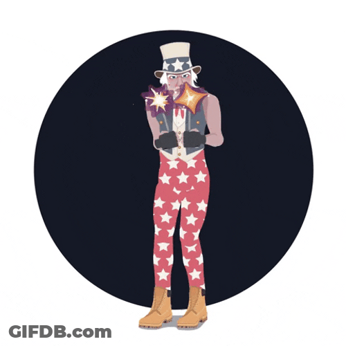 Dancing Man Happy Fourth Of July GIF