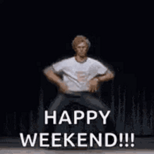 Dancing Man Happy Weekend GIF