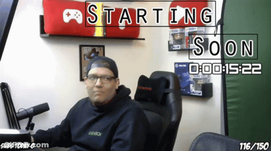 Dancing Man Starting Soon GIF