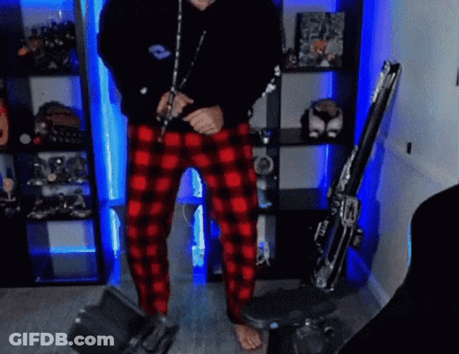 Dancing Man Wearing Checkered Pants GIF