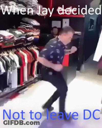 Dancing Man When Jay Decided Not To Leave DC GIF