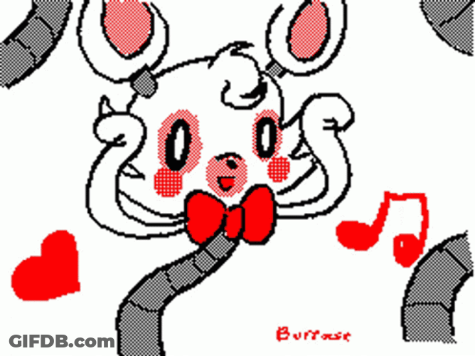 Dancing Mangle Red Bow GIF