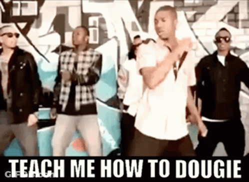Dancing Men At Graffiti Wall Teach Me How To Dougie GIF