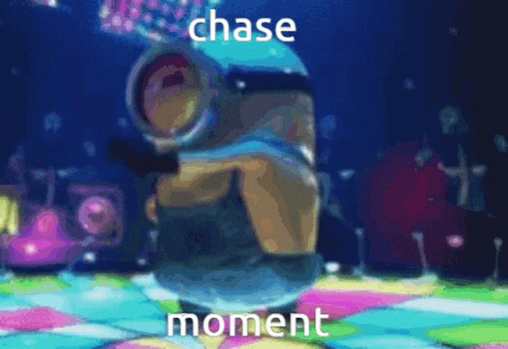 Dancing Minion Chase Moment GIF