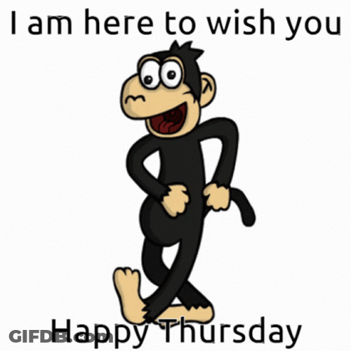 Dancing Monkey Happy Thursday Meme GIF