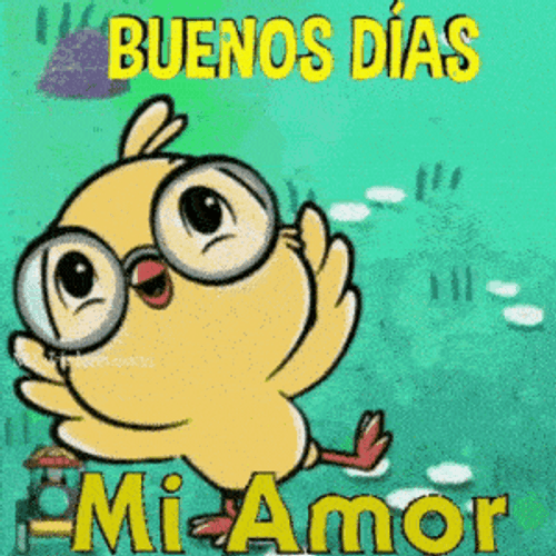 Dancing Nerd Chick Buenos Dias Amor GIF