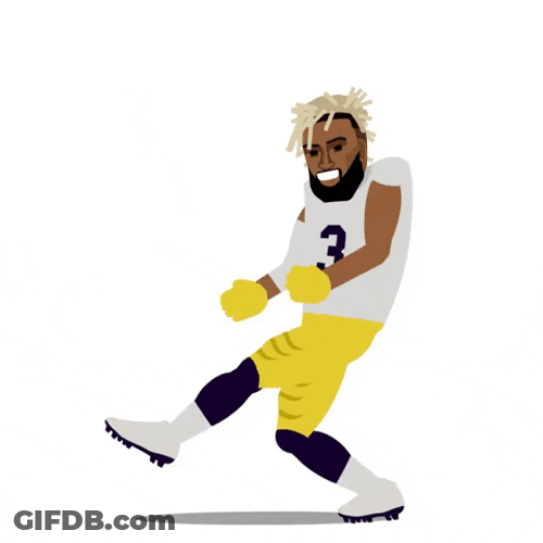 Dancing Odell Beckham Jr Animation GIF