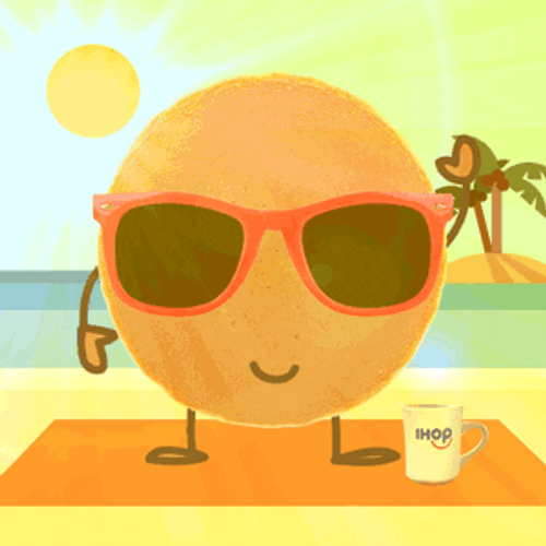 Dancing Orange Under Sun GIF