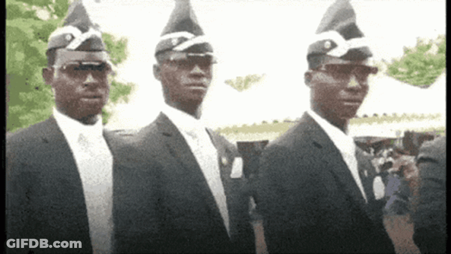 Dancing Pallbearers From Ghana GIF