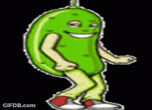Dancing Pickle Cartoon GIF