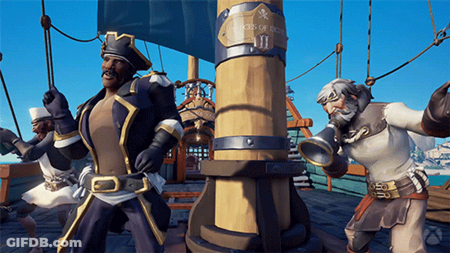 Dancing Pirates Jolly Roger GIF