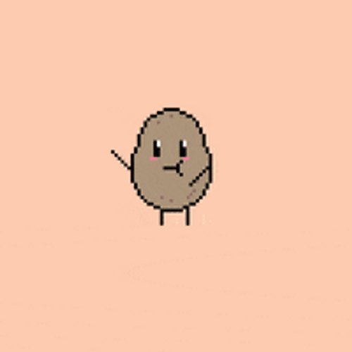 Dancing Pixelated Potato GIF