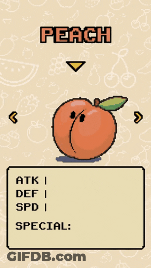Dancing Plump Peach Status Video Game GIF