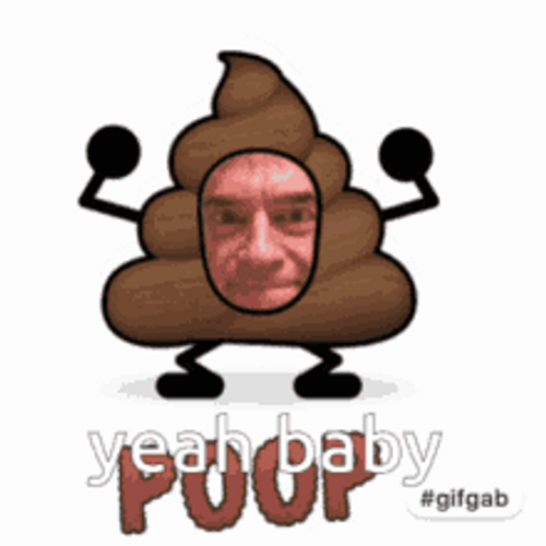 Dancing Poop Emoji With Human Face GIF
