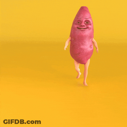 Dancing Potato Farting GIF