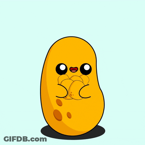 Dancing Potato Throwing Potato GIF