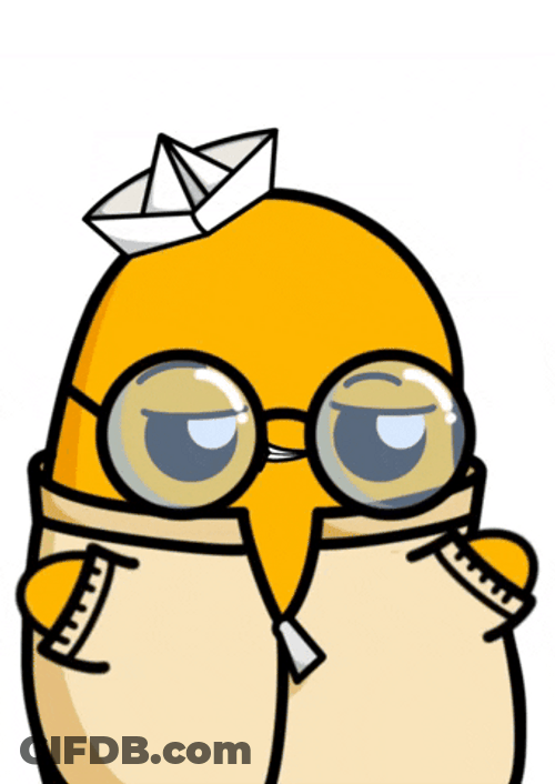 Dancing Potato With Paper Boat GIF