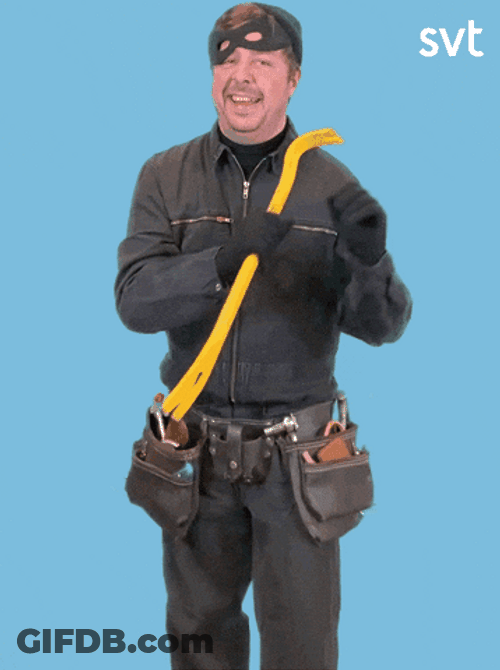 Dancing Robber Having Fun GIF