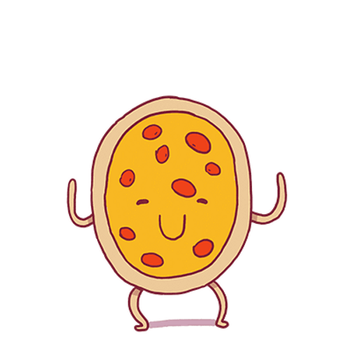 Dancing Round Pizza GIF
