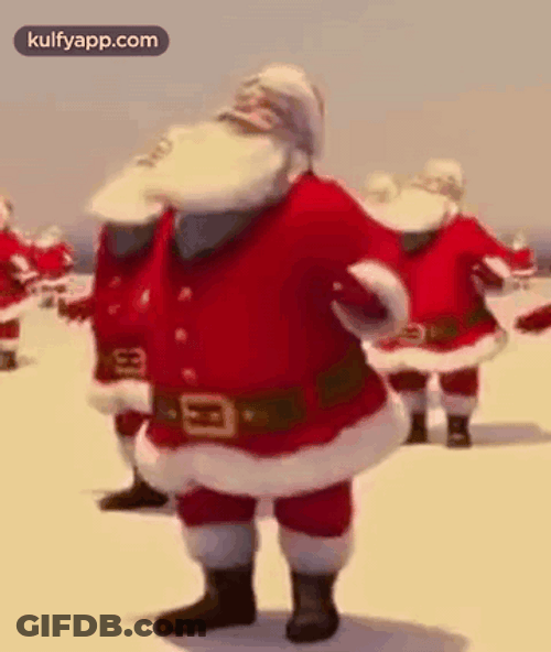 Dancing Santa Claus Belly Shake GIF