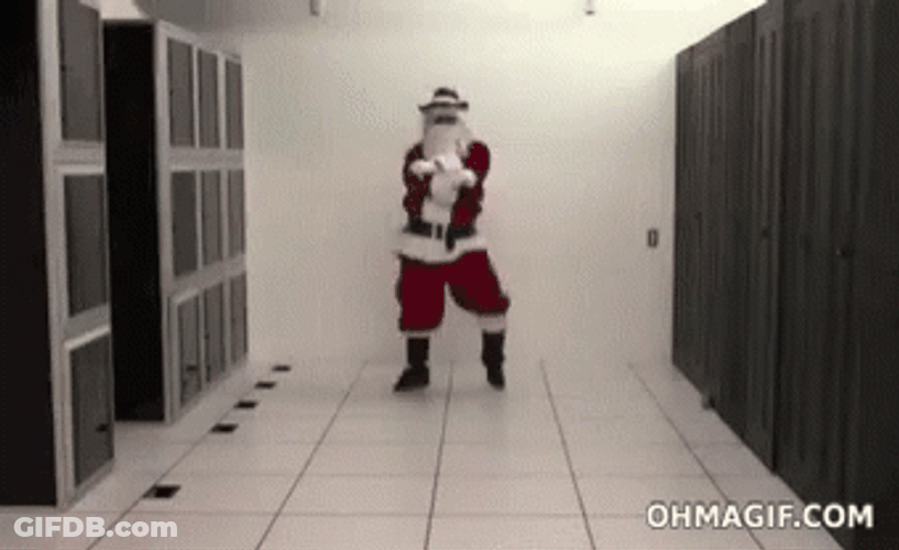Dancing Santa Claus Gangnam Style GIF