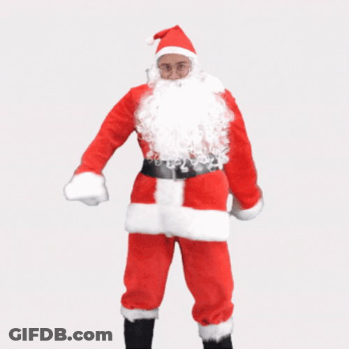 Dancing Santa Claus Shake GIF