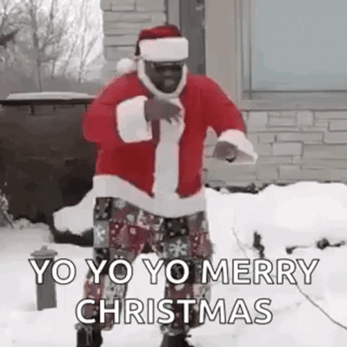Dancing Santa Claus Yo Christmas GIF