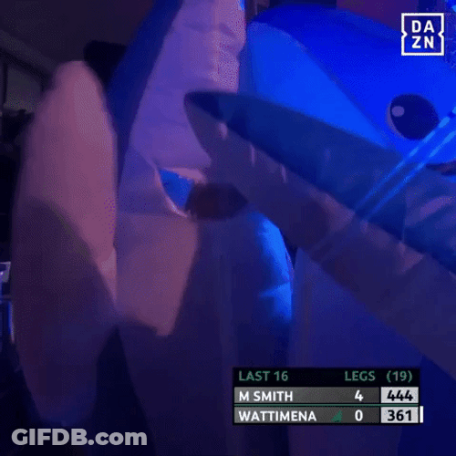 Dancing Shark Cheering For The Game GIF