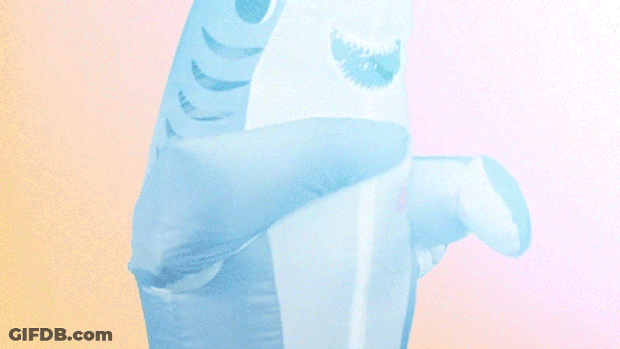 Dancing Shark Happy Dance GIF