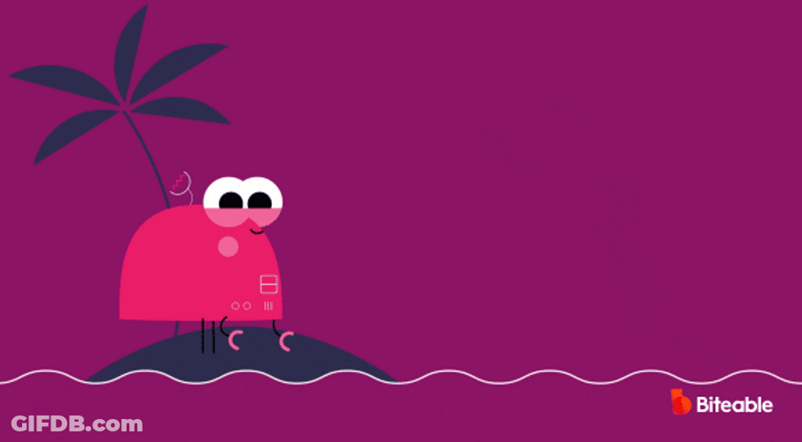 Dancing Shark Scares The Island GIF
