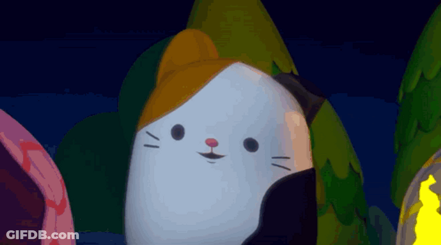 Dancing Singing Calico Cat Squishmallow GIF
