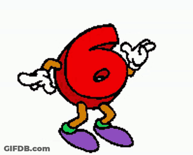 Dancing Six Dancing Number GIF
