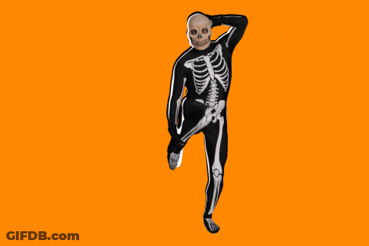 Dancing Skeleton Cosplay Meme GIF