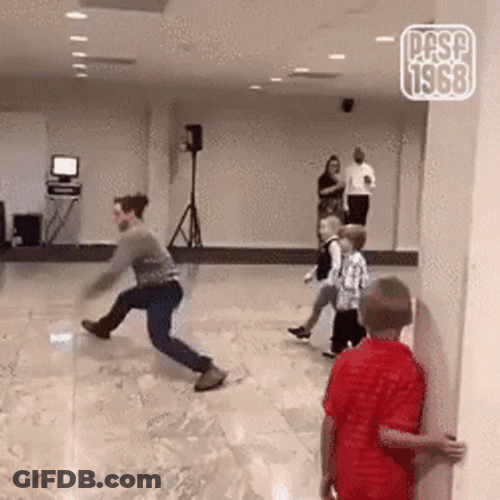 Dancing Slap Down Kids Falling GIF