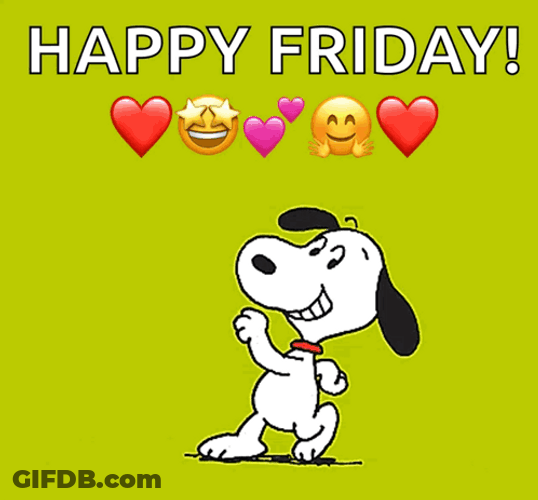Dancing Snoopy Happy Friday GIF