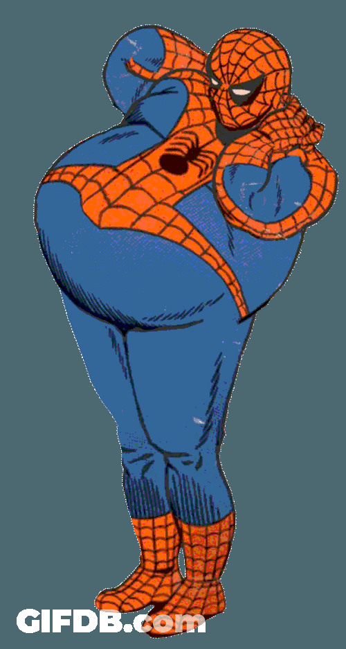 Dancing Spiderman Chubby Animation GIF