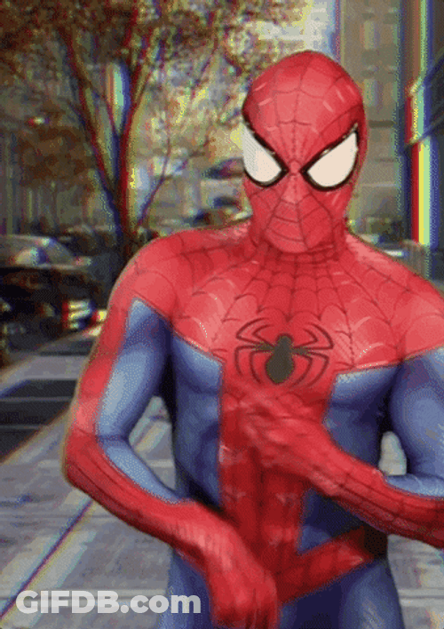Dancing Spiderman Costume GIF