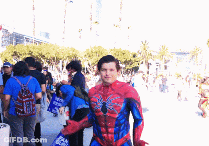 Dancing Spiderman Walk Dance GIF