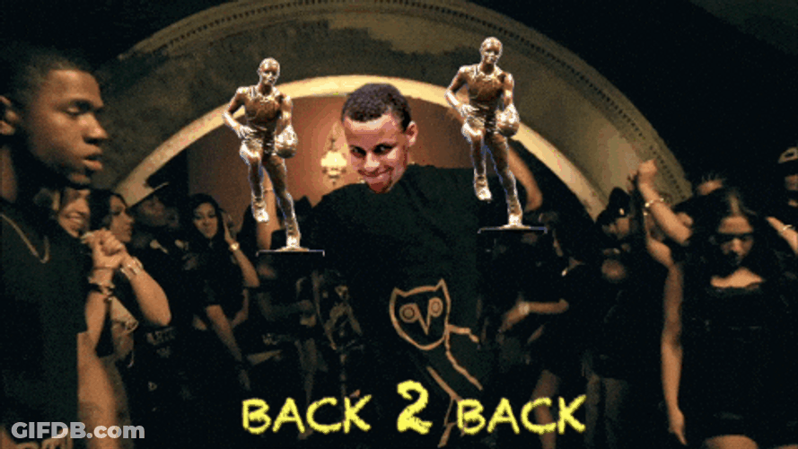 Dancing Stephen Curry Face Back To Back GIF