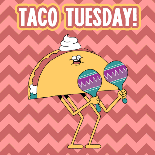 Dancing Taco Tuesday With Maracas GIF