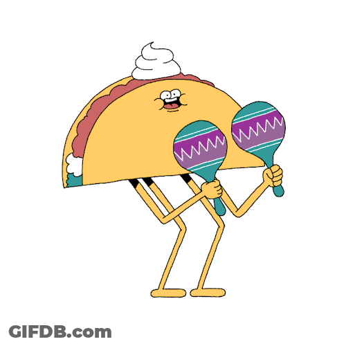 Dancing Taco With Maracas GIF
