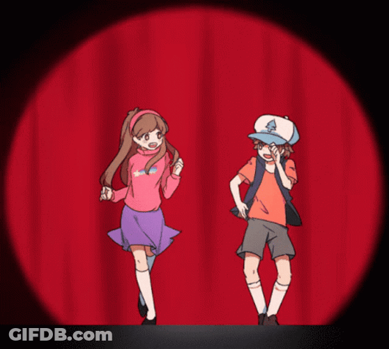 Dancing The Theme Song In Gravity Falls GIF