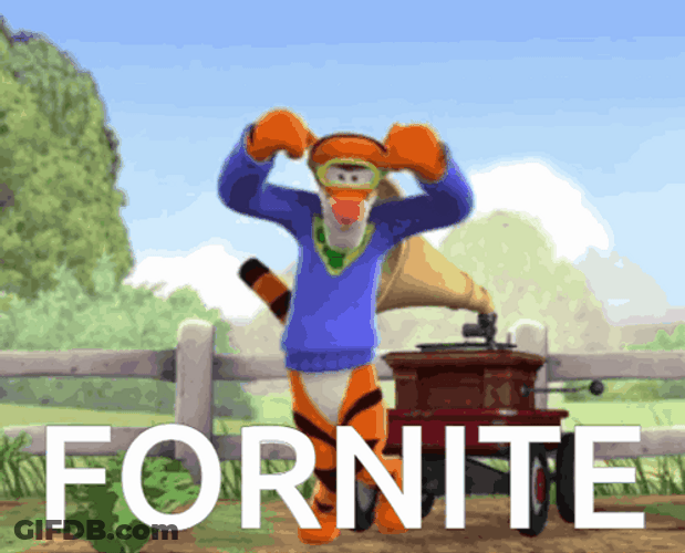 Dancing Tiger Fortnite Meme GIF