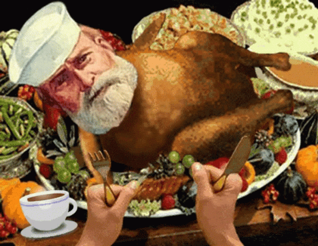 Dancing Turkey Thanks Sailor GIF