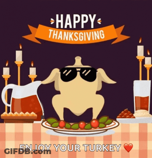 Dancing Undressed Turkey Animated Thanksgiving GIF