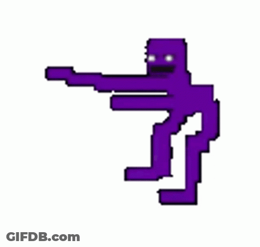 Dancing Violet Freddy Fazbear GIF