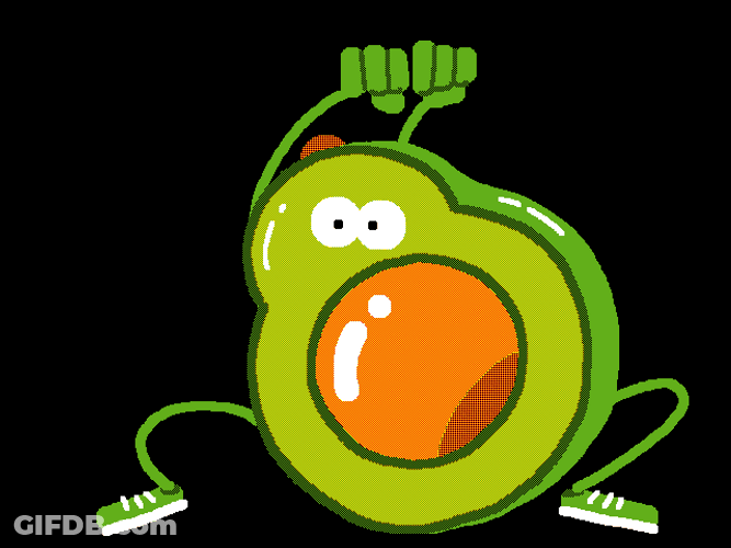 Dancing Waving Avocado GIF