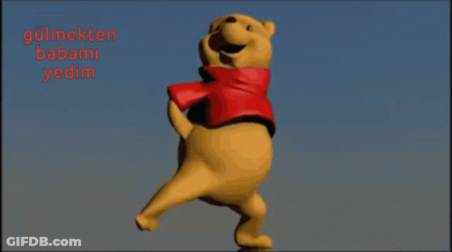Dancing Winnie The Pooh Compilation GIF