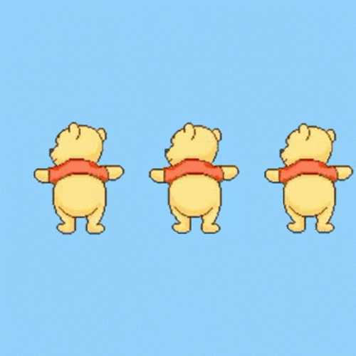 Dancing Winnie The Pooh Cute Sticker GIF